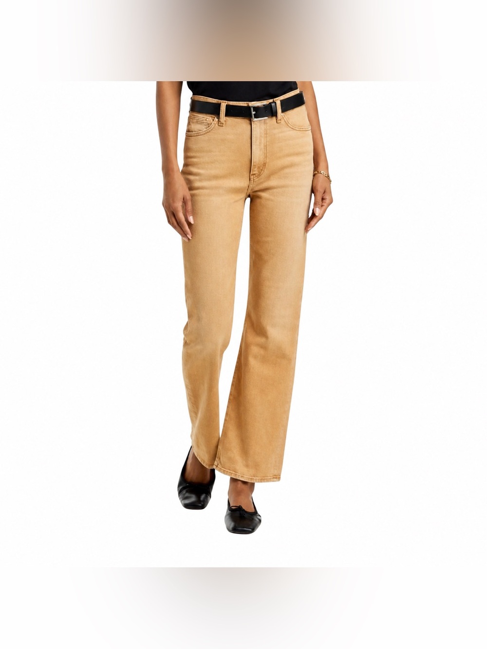 RE/DONE 70s High Rise Cropped Bootcut Jeans Desert Sand Size 26‎ NWT